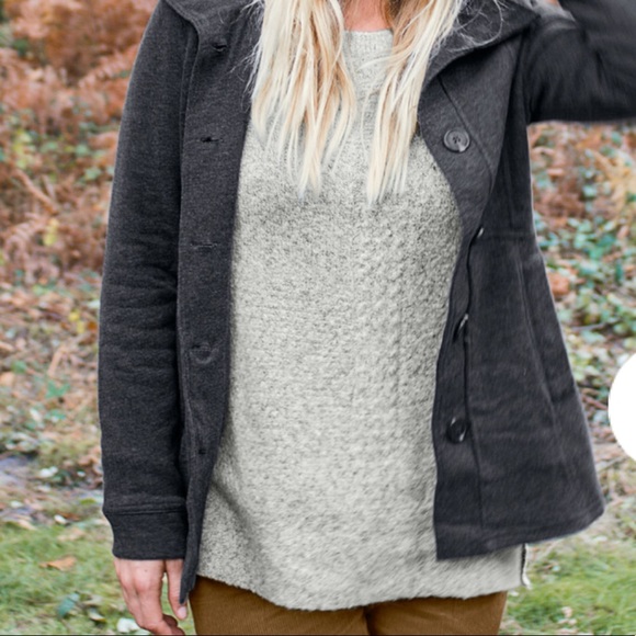 Prana Nolan Marled Cable Knit Sweater 